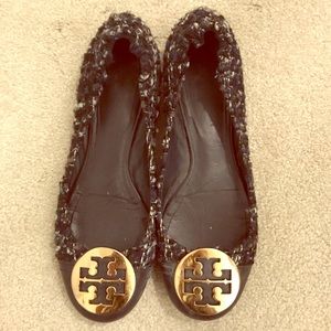 Tory Burch Tweed Reva Flats